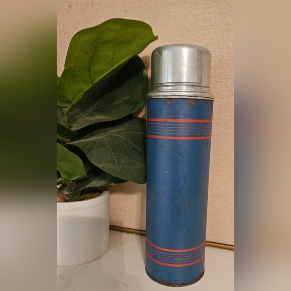 Vintage Blue Keapsit Thermos - Large - Picture 1 of 6